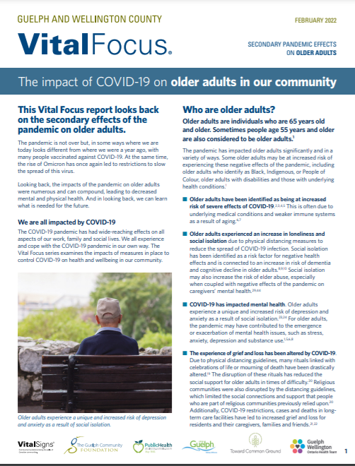 Image of First Page of Vital Focus on Older Adults